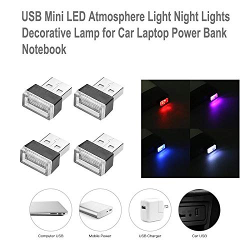 Mini Mini Carros LED atmosfera luzes carro Cigarro Luzes decorativas Luzes LED USB para Laptop Power Bank