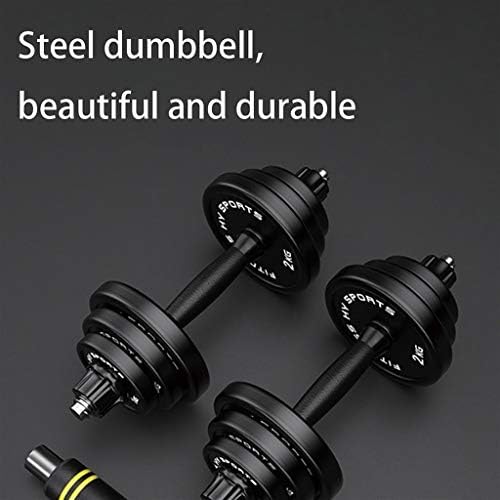 Dumbbells Home Fitness Weightlifting Destranco Convertível para Barbells Aço revestido 15/20/30kg)