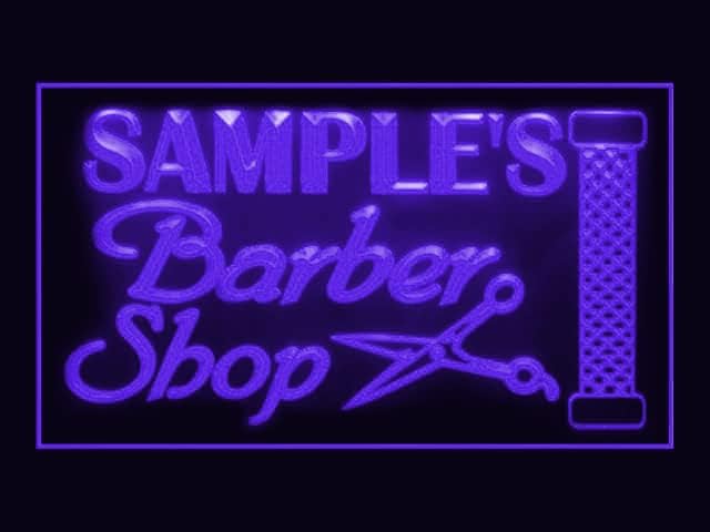 Easesign 270022 barbear hair beauty salon personalizado personalizado feito personalizado seu texto exibir sinal de