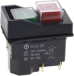 INANIR 250V 16A Magnetic à prova d'água no interruptor OFF KLD28 4 pinos Parada de partida Magnetic no interruptor OFF