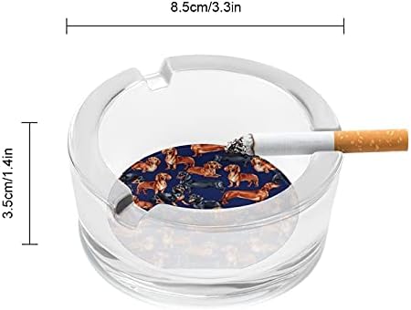 DACHSHUND DOG PRIMENTO AZUL Cigarros de fumantes de vidro As cinzas de cinzas de cinzas para decoração de mesa de mesa