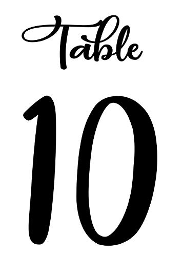 Novos números de mesa de papel de design para casamento, decoração em casa, Natal, aniversário, mesa de banquetes Décé 4 x 6