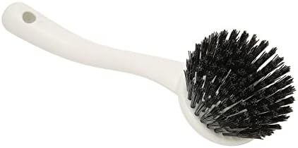 Escova de limpeza de cozinheira, alça longa e cerdas duráveis ​​pincel de limpeza de pia branca para restaurante de