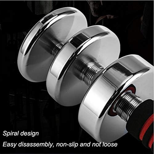 Zyj armazena o espelho halteroplinado eletroplinado Mirror Polido Removível Tubo de Tubo Dumbbell Combinação Combinação de Fitness