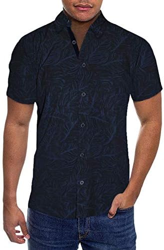 Etanol mass slim fit manga curta botão para baixo camisa esticada de tecnologia pólo