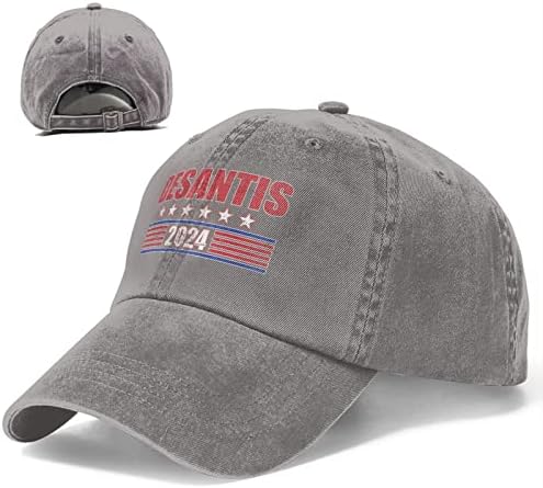 De Santis 2024 Baseball Cap lavador de caminhoneiro ajustável Hat do homem do homem do homem