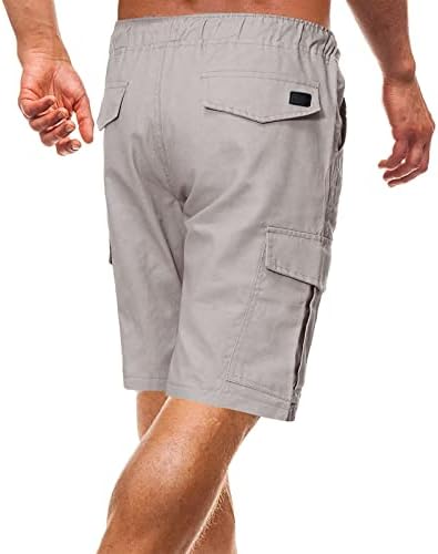 Ymosrh shorts masculinos de verão Casual ao ar livre bolsos de retalhos de gestão de calças de ferramentas de ferramentas