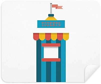 Amazing Funny Park Ticketing Ilustração Limpeza de tecidos Limpador de tela 2pcs Tecido de camurça