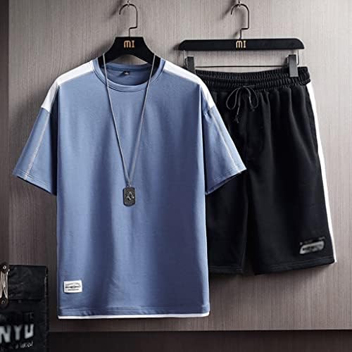 N/A masculino Summer Tracksuit Sportswear Shorve T Camisetas+Camisetas curtas de duas peças