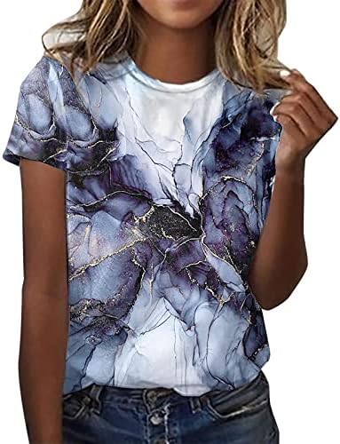 PRIMAÇÃO DO SUMPLENTE DIÁRIO DE WOMENS o Tampo de pescoço Tamas de manga curta camisas de treino casual camisetas soltas