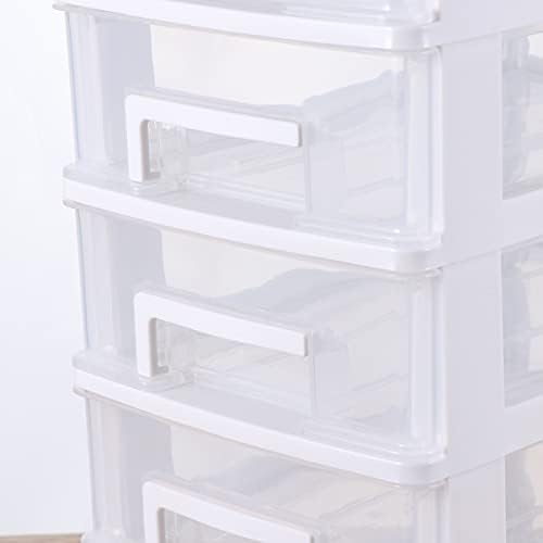 YARNOW 5- Camadas de caixa de armazenamento de plástico de plástico unidades de gaveta de armazenamento