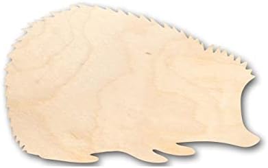 Forma de ouriço de madeira inacabado - animal - vida selvagem - artesanato - até 24 DIY 6 / 1/4