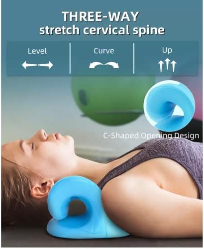 Travesseiro cervical de Branii, reparo vértebra cervical, ajude a dormir, travesseiro de tração para corrigir o