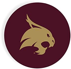 Logotipo da Universidade Estadual do Texas 2,75 x 2,75 montanhas -russas de cerâmica de 2 de 2
