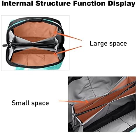 Cague de viagem ao organizador eletrônico, bolsa de maquiagem, organizador de cordas de viagem, bolsa organizadora de cabo, padrão