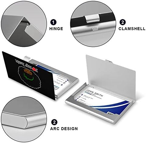 Eu amo minha carteira de cartões de visita para homens para homens e mulheres de bolso metal slim Card Card 3.7x2.2x0,3 polegadas