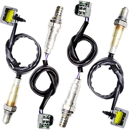 Sensor de oxigênio O2 4X para 2004 2005 2006 Infiniti QX56 5.6L; 2004-2006 Nissan Titan 5.6L a montante + a jusante