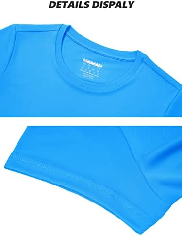Camisas de manga curta feminina Tacvasen Proteção solar T-shrit upf 50+ Quick seco seco ao ar livre Tops de ginástica