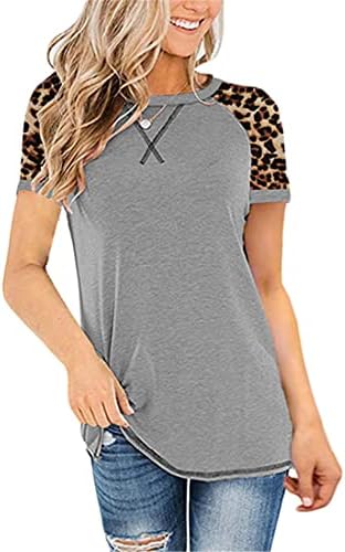 ANDONGNYWELLE FEMNIMENTO FEML FEMNIA PLUVENCIMENTO DE MANEIRA Camiseta de camiseta curta Camiseta de chiffon Túnica de blusa de