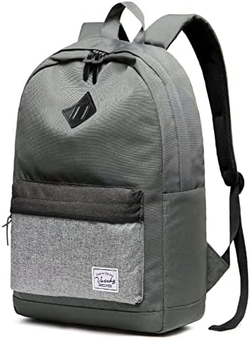 Mochila Vaschy para homens mulheres, mochila escolar resistente à água Backpack School Schoolbag School Casual Daypack Work