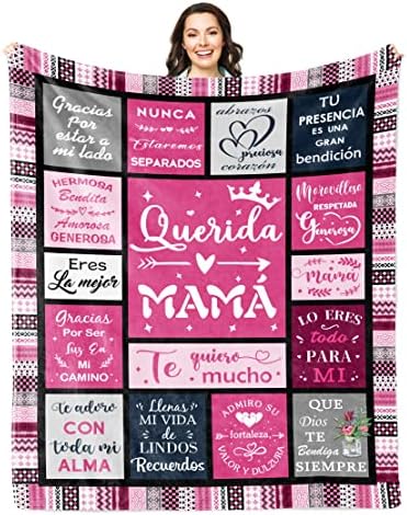 Solzien Regalos para mama dia de las madres cobertores 50 x60, presentes de dia/aniversário para mães para mamãe, presentes de mamãe