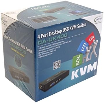 Cadyce 4 Port Desktop USB KVM Switch