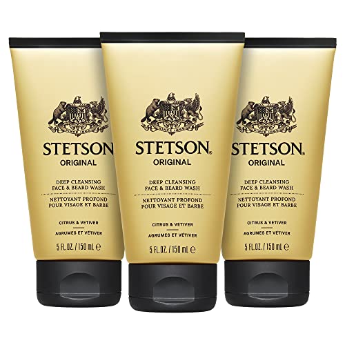 Scent Beauty Stetson Original Face Deep Clean & Beard Wash 3 Pack
