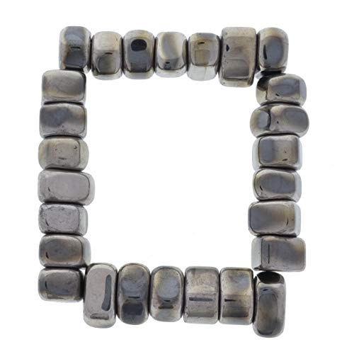 MATERIAIS FANTASIA: 18 libras pequenas pedras de hematita magnética de prata - 378-540 PCs AVG - ímãs de ferrite a granel
