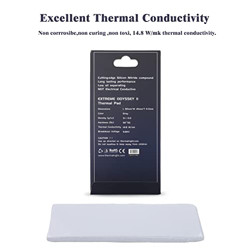 Almofada térmica térmica 14,8 w/mk não condutora de dissipação de calor não condutora Pad para laptop para PC CPU/GPU/GPU/LED