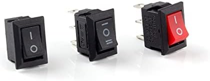 Interruptor de botão de plugue de micro switch gooffy 10pcs interruptor de push 10x15mm spst 3pin 3a 250V kcd11 snap-in on/off