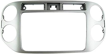 Estrutura de fáscia de rádio de carro de 9 polegadas para 2013 Volkswagen Tiguan Silver DVD GPS Navi Player Panel Dash Kit