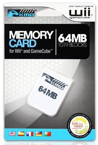 KMD Wii/GameCube 64MB 1019 Blocks Memory Card