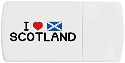 Azeeda 'I Love Scotland' Caixa de comprimidos com divisor de tablets