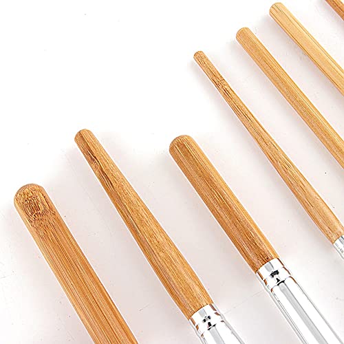 N/A 11pcs HANGE NATURAL PINCULHOS DE MAIXAÇÃO Conjunto de fundação Mistura Cosmética de ferramentas