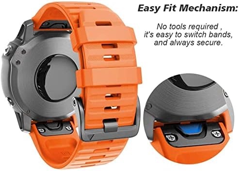 INFRI 5PCS 26 mm RAIXA VABELA RÁPIDO RELAÇÃO PARA GARMIN FENIX 7 7X 7S 6X Pro Watch EasyFit Wrist Strap para Fenix ​​6 Pro Smart