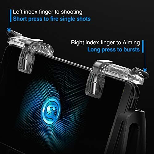 Gamesir Mobile Game Controller, Metal L1R1 Triggers, Shoots Sensitive Shoots Shooter, adequado para PUBG/Fortnite