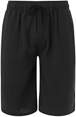 Shorts homens masculinos shorts algodão de algodão up grande bolso calças casuais shorts