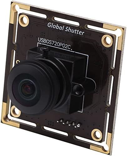 MMLOVE Módulo de câmera USB 720p Webcam global do obturador sem distorção de alta velocidade MJPEG 1280X720 60FPS 170 graus