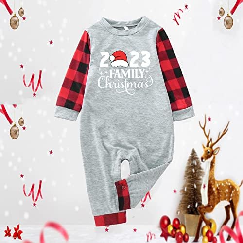 Pijamas da família da Carta de Carta de Cervo de Natal