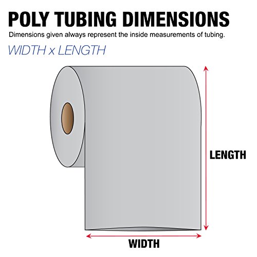 Lógica de fita TLPT1604 Poly Tubing, 4 mil, 16 x 1075 ', limpo, 1/roll