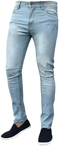Slim Slim Fit Stretch Skinny Jeans Casual Comfunda calça de jeapis de jeapis elegante lava as calças de perna cônica Jean