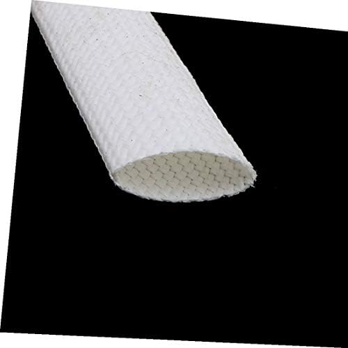 X-Dree Silicone Borracha Isoll retardante retardante 12mmx10m Rohs Branco (mangá retardante de aislamiento de fibra de vidrio y caucho de silicona 12mmx10m rohs blanc-o