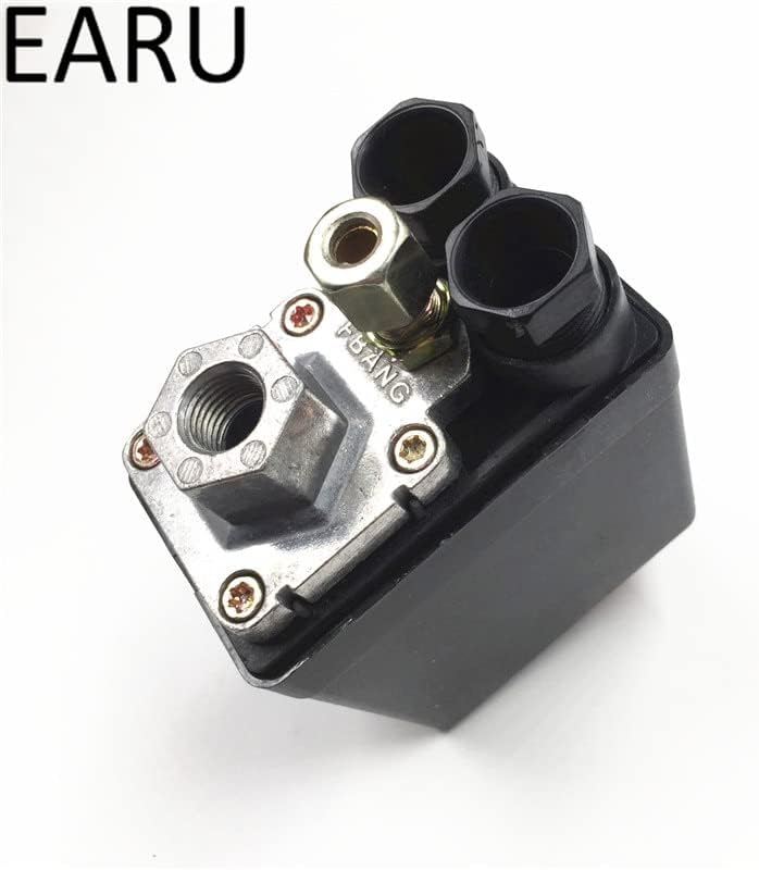 Válvula de controle de compressor de pressão de ar pesado 90 psi -120 psi compressor de ar interruptor 1/4 controlador de controle