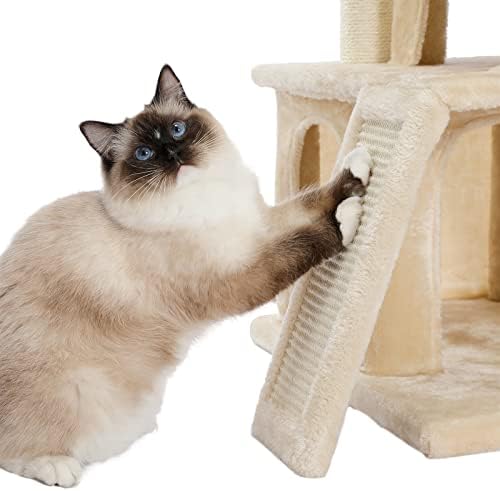 Cat Árvore estável condomínios de gatos para gatos internos acolhedores de gatinhos arranhando pós -gato brinquedos gatos