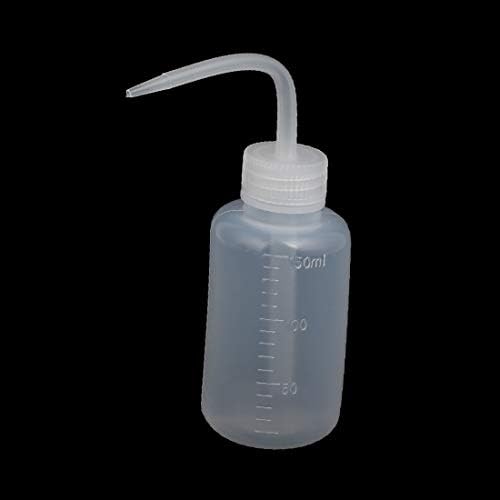 X-Dree 2pcs 50mm DIA 150ml Capacidade Capacidade de plástico Condimento do cotovelo garrafa de aperto de condimento Clear (2pcs