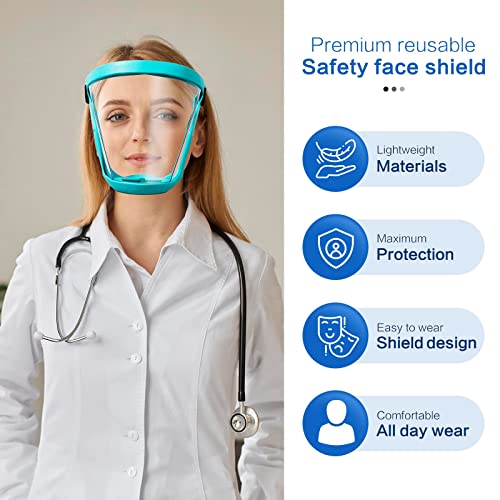 Zoldag Super Protetive Face Shield Anti-Fog Shield Shield Unisex Protecção de faces com tudo incluído com filtro destacável