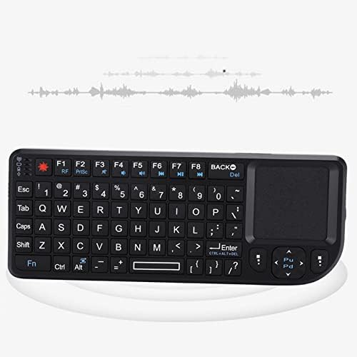 teclado de touchpad sem fio PLPLAAOO de 2,4 GHz, teclado mini, teclado de retroilumação USB Ultra Mini Recarregável,