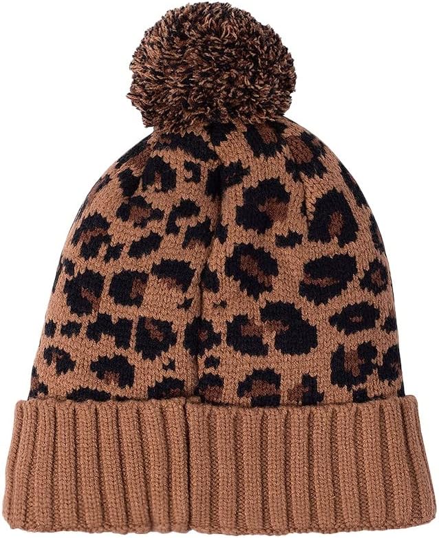 Nike Sportswear feminino forrado de leopardo Pom chapéu de gorro pom