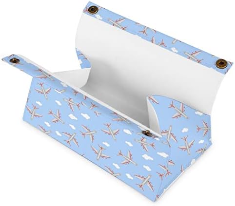 Avião na caixa de papel de lança de lenço de lenços de papel céu bolsa de papel organizador de papel para guardana