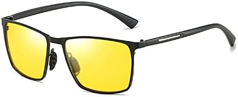 Yozoot Night Vision óculos para dirigir, polarizados UV400 anti-brilho al-mg armação de segurança chuvosa noite dirigindo